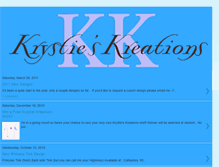 Tablet Screenshot of krystieskreations.blogspot.com