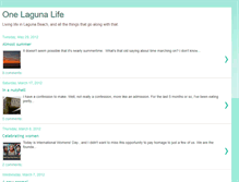 Tablet Screenshot of onelagunalife.blogspot.com