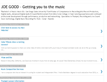 Tablet Screenshot of joegoodmusic.blogspot.com