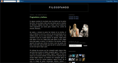 Desktop Screenshot of filosofandoenlacueva.blogspot.com