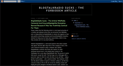 Desktop Screenshot of blogtalkradiosucks.blogspot.com