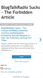 Mobile Screenshot of blogtalkradiosucks.blogspot.com