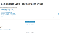 Tablet Screenshot of blogtalkradiosucks.blogspot.com