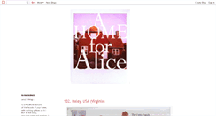 Desktop Screenshot of ahomeforalice.blogspot.com