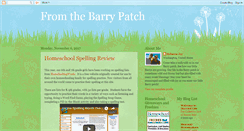 Desktop Screenshot of fromthebarrypatch.blogspot.com