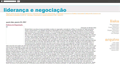 Desktop Screenshot of liderancaenegociacao.blogspot.com