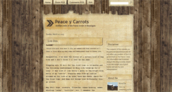 Desktop Screenshot of peaceycarrots.blogspot.com