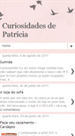Mobile Screenshot of curiosidadesdepatricia.blogspot.com