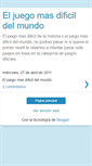 Mobile Screenshot of jugareljuegomasdificil.blogspot.com