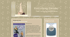 Desktop Screenshot of everything-gwenny.blogspot.com