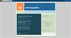 Desktop Screenshot of new-magazines.blogspot.com