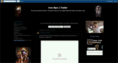 Desktop Screenshot of iron-man-2-trailer.blogspot.com