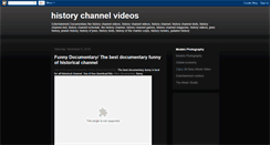 Desktop Screenshot of historychannelvideos.blogspot.com