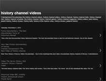 Tablet Screenshot of historychannelvideos.blogspot.com