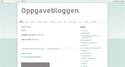 Desktop Screenshot of oppgavebloggen.blogspot.com