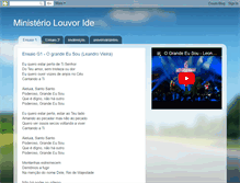 Tablet Screenshot of louvor-ide.blogspot.com