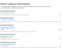 Tablet Screenshot of donneculturaeinformazione.blogspot.com