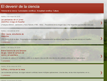 Tablet Screenshot of devenirdelaciencia.blogspot.com