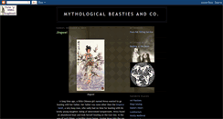 Desktop Screenshot of mythologicalbeastiesandco.blogspot.com