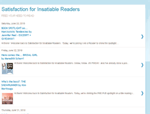 Tablet Screenshot of insatiablereaders.blogspot.com