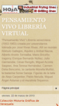 Mobile Screenshot of pensamientovivolibreriavirtual.blogspot.com