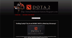 Desktop Screenshot of dota2betakeyinvitation.blogspot.com