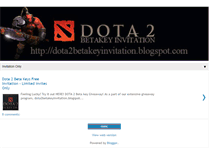 Tablet Screenshot of dota2betakeyinvitation.blogspot.com