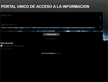 Tablet Screenshot of portalunicodeaccesoalainformacionadsi.blogspot.com