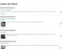 Tablet Screenshot of guatstheword.blogspot.com