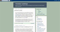 Desktop Screenshot of inventeur-numerique.blogspot.com