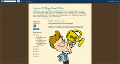 Desktop Screenshot of annualcollegebowlpicks.blogspot.com
