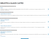 Tablet Screenshot of biblioulacastro.blogspot.com