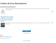 Tablet Screenshot of colleenmccrory.blogspot.com