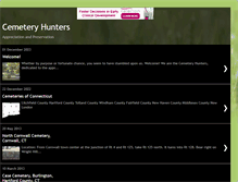 Tablet Screenshot of cemeteryhunters.blogspot.com