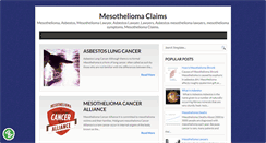 Desktop Screenshot of mesotheliomaclaims2014.blogspot.com