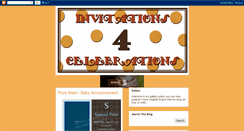 Desktop Screenshot of invitations4celebrations.blogspot.com