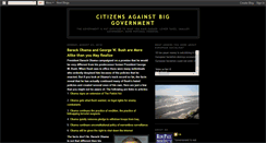 Desktop Screenshot of citizensagainstbiggovernment.blogspot.com
