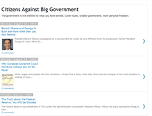Tablet Screenshot of citizensagainstbiggovernment.blogspot.com
