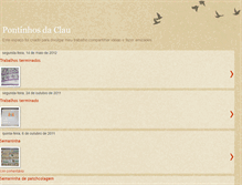 Tablet Screenshot of clau-pontinhosdaclau.blogspot.com