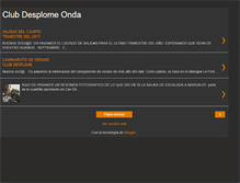 Tablet Screenshot of desplomeonda.blogspot.com