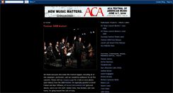 Desktop Screenshot of acafestival.blogspot.com