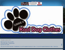 Tablet Screenshot of dog-clothes-k-9.blogspot.com