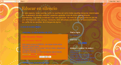 Desktop Screenshot of educarensilencio.blogspot.com