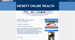 Desktop Screenshot of infinityonlinewealth.blogspot.com