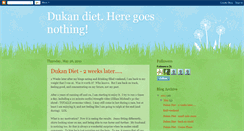 Desktop Screenshot of dukandiet-heregoesnothing.blogspot.com