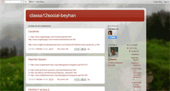 Desktop Screenshot of classa12socialbeyhan.blogspot.com
