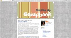 Desktop Screenshot of maniadescrapbook.blogspot.com