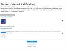 Tablet Screenshot of discover-internet.blogspot.com
