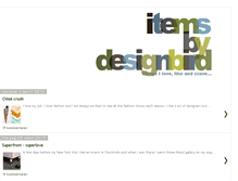 Tablet Screenshot of itemsbydesignbird.blogspot.com
