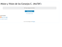 Tablet Screenshot of misionyvisiondelosconsejosc.blogspot.com